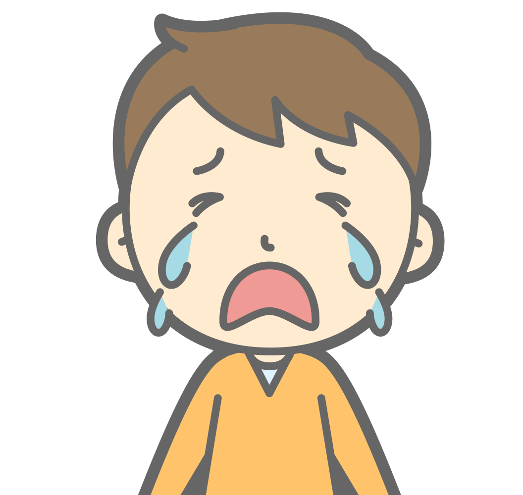 OnlineLabels Clip Art - Crying Boy